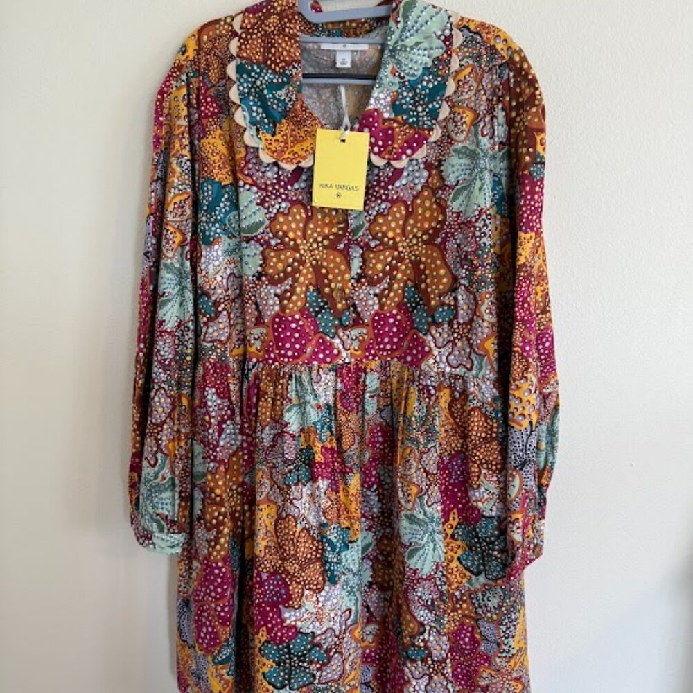 Target x Kika Vargas Floral Dress with Scalloped Collar 1X